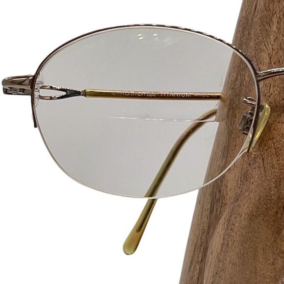 VINTAGE LUXOTTICA Titanium Eyeglass Frames Half-Rim Made in Italy NOT SU… - Picture 11 of 12